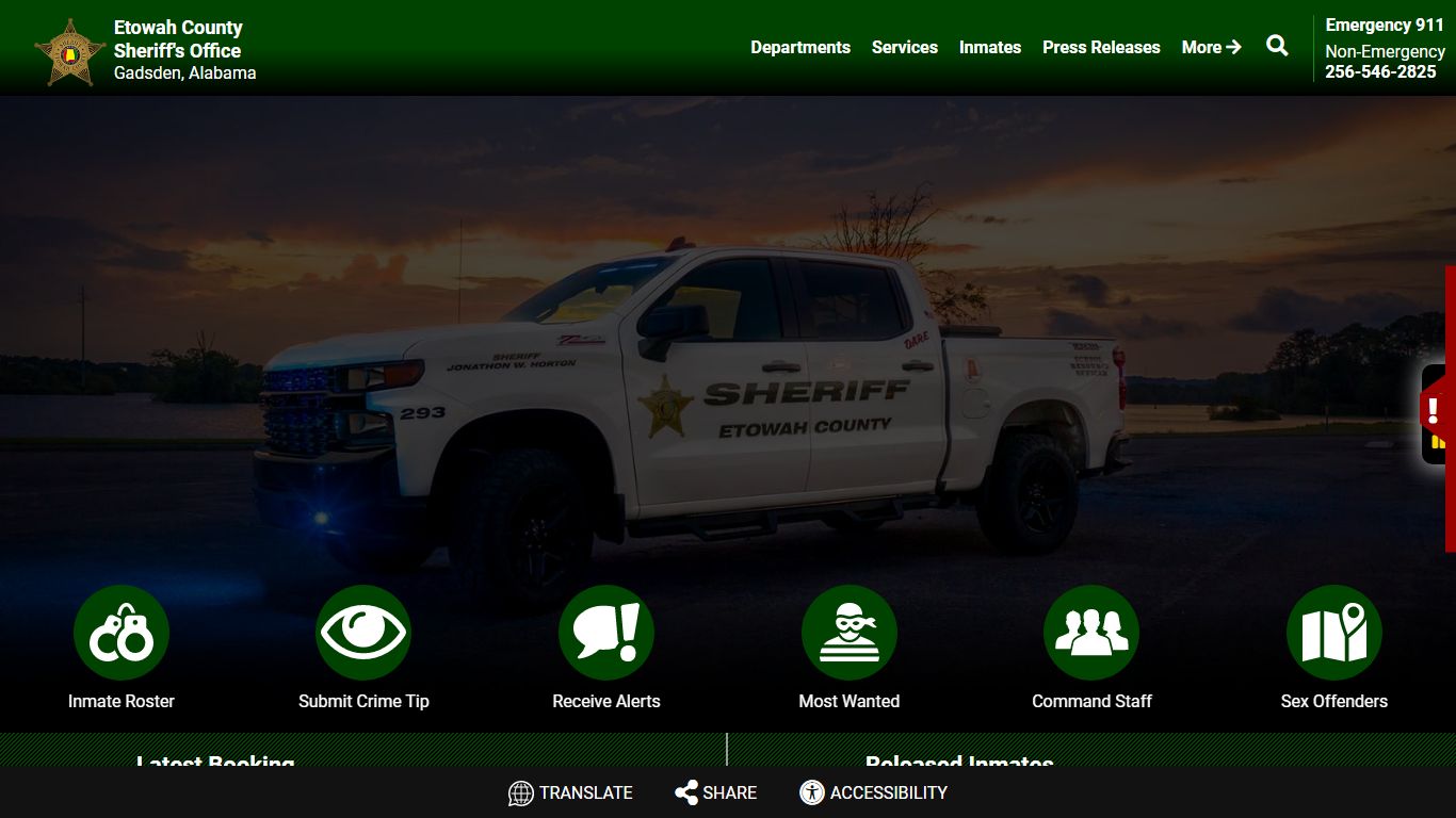 Page 2 Current Inmates Booking Date Descending - Etowah County Sheriff